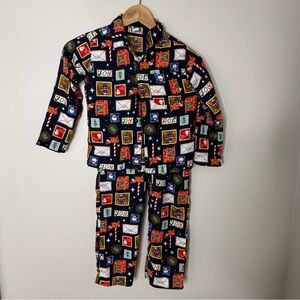 Old Navy Family Matching Christmas Stamp Pajamas Unisex XS Children’s Flannel